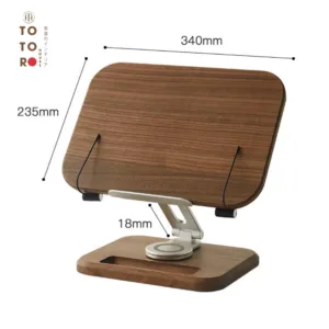 Kệ Nâng Hạ Gỗ Óc Chó Chân Xoay