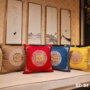 Gối Tân Cổ Điển, Thêu Họa Tiết Phước Lành