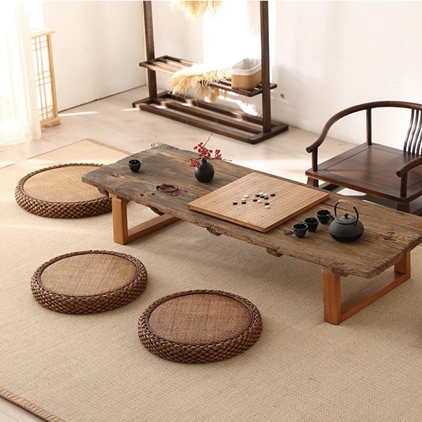 Nệm ngồi bệt trang trí phòng trà