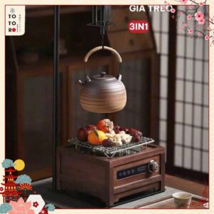 Bộ Ấm Trà 3in1 Gỗ Óc Chó